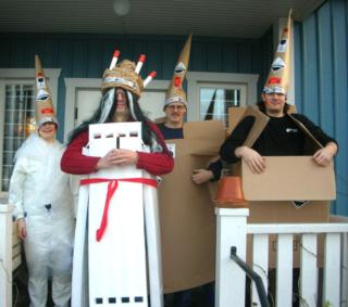 Mercatus luciatåg årgång 2006 på trappan